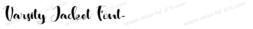 Varsity Jacket Font字体转换